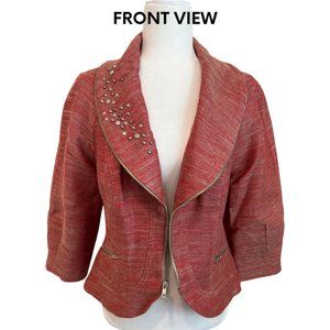 Anthropologie People Like Frank Red Jacket - Size 8 - EUC
